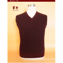 Yak Wool/Cashmere V Neck Pullover Long Sleeve Sweater/Clothing/Garment/Knitwear